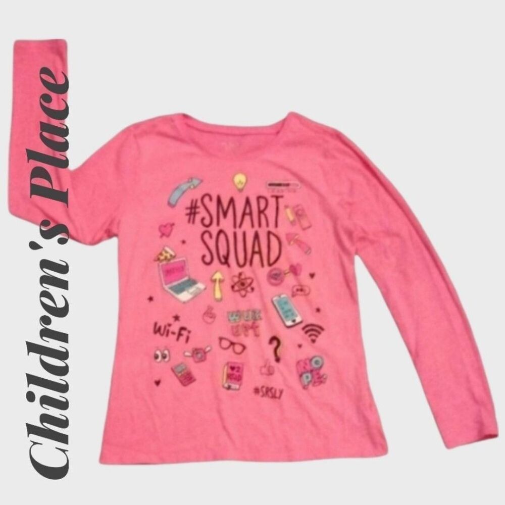The Children's Place Pink Smart Squad L/S Shirt